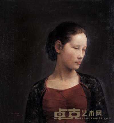 郭润文 中国女子 60×55cm